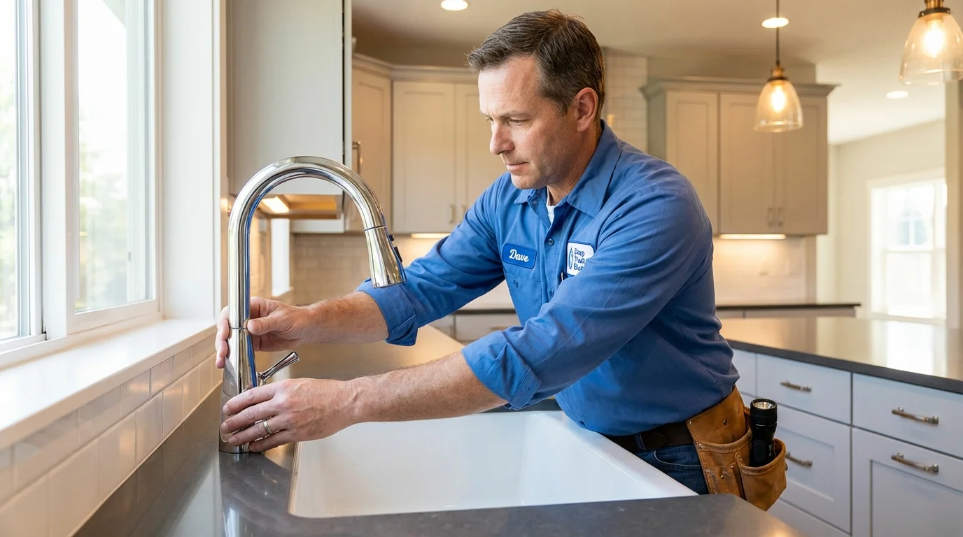 Kitchen faucet installation by Johns Plumbing LLC in Scottsdale