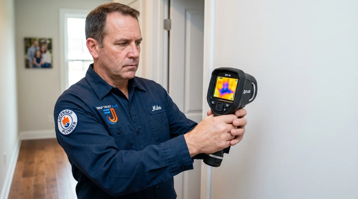 Thermal imaging leak detection by Johns Plumbing LLC in Scottsdale